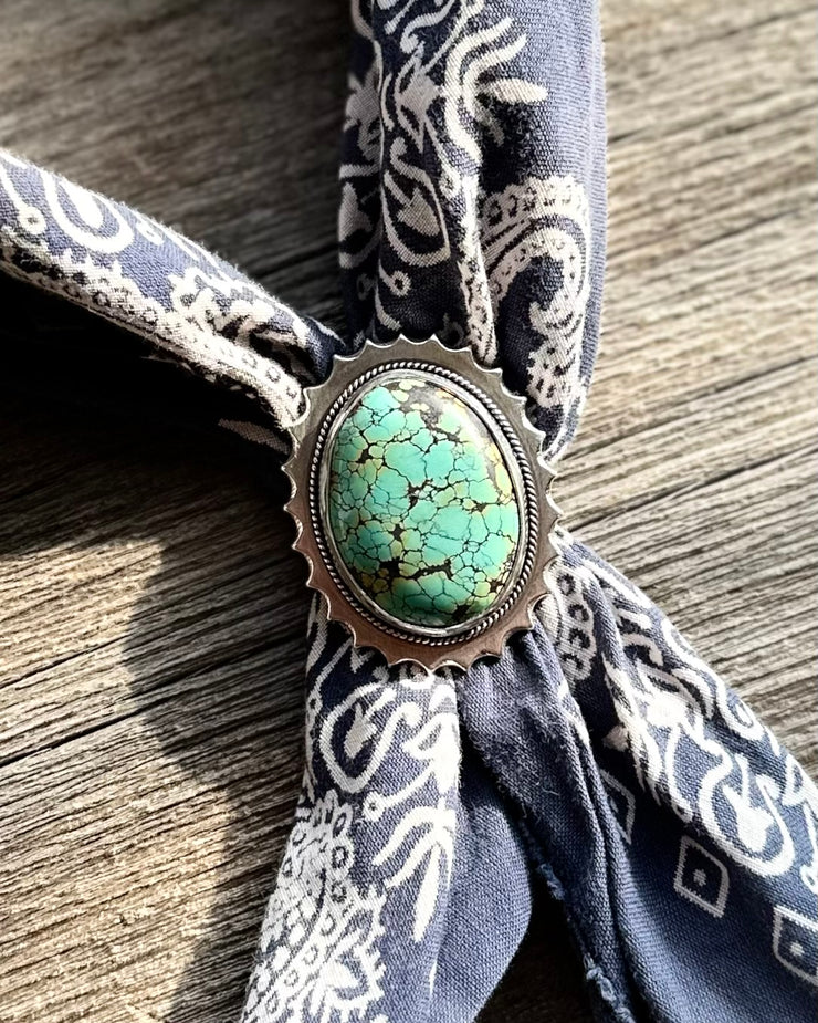 Passing Days Original - Blackjack Turquoise Bolo Tie