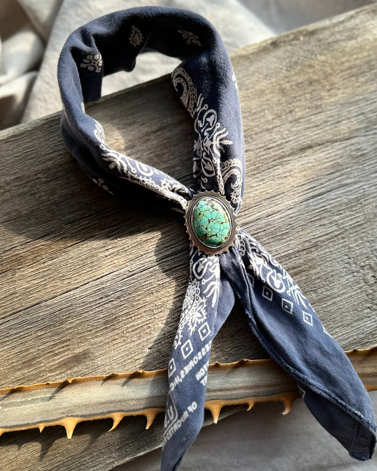 Passing Days Original - Blackjack Turquoise Bolo Tie