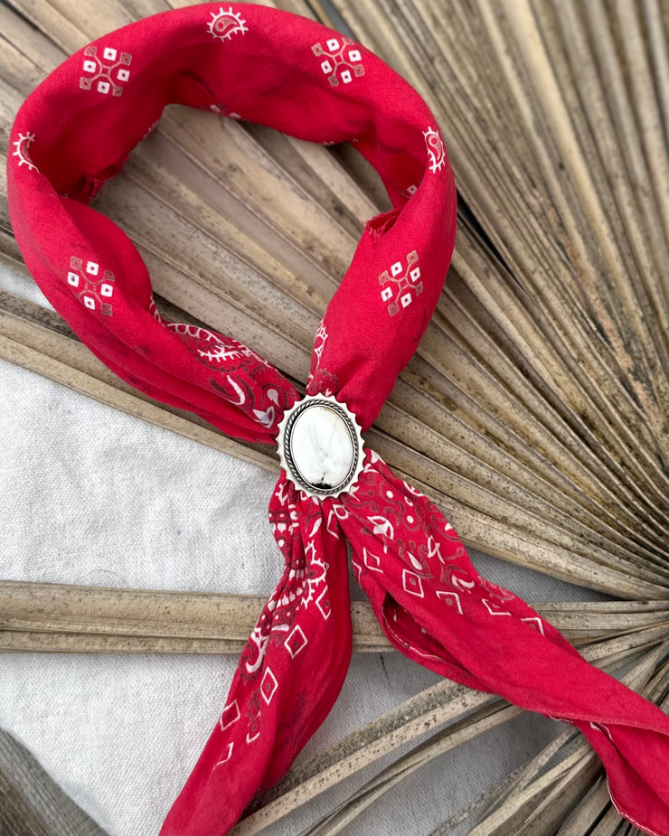 Passing Days Original - White Buffalo Bolo Tie