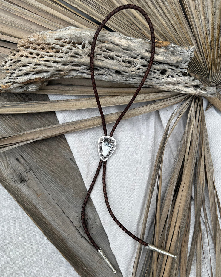 Passing Days Original - White Buffalo Bolo Tie