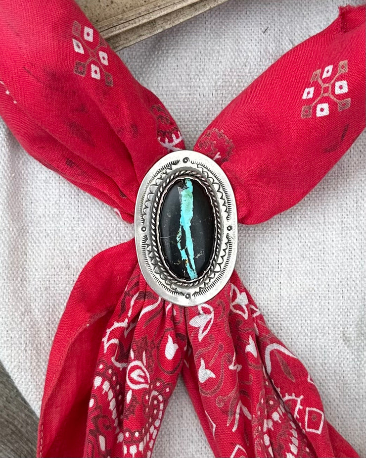 Passing Days Original - Blackjack Turquoise Bolo Tie