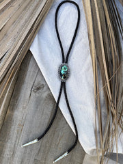 Passing Days Original - Blackjack Turquoise Bolo Tie