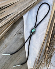 Passing Days Original - Blackjack Turquoise Bolo Tie