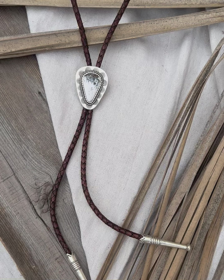 Passing Days Original - White Buffalo Bolo Tie