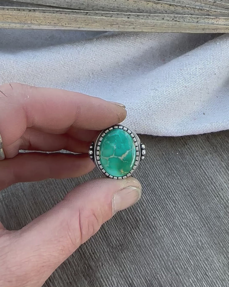 Passing Days Original - High Grade Royston Turquoise Size 13.5